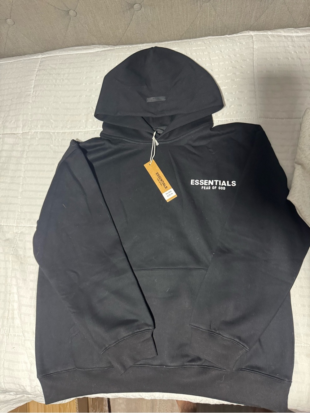 Black essentials Hoodie size S